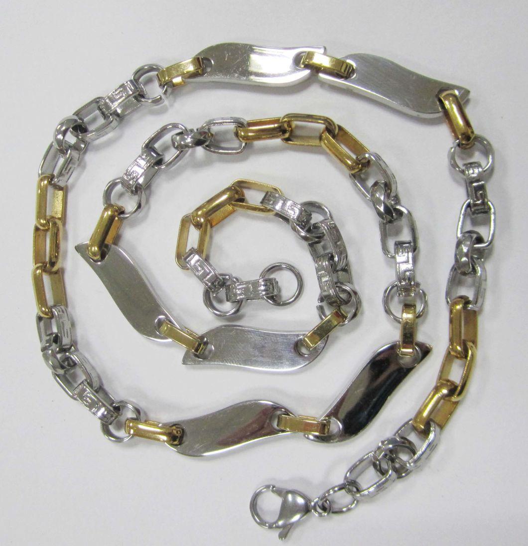 Wholesales High Quality Gold Plating 316L Stainless Steel Chain