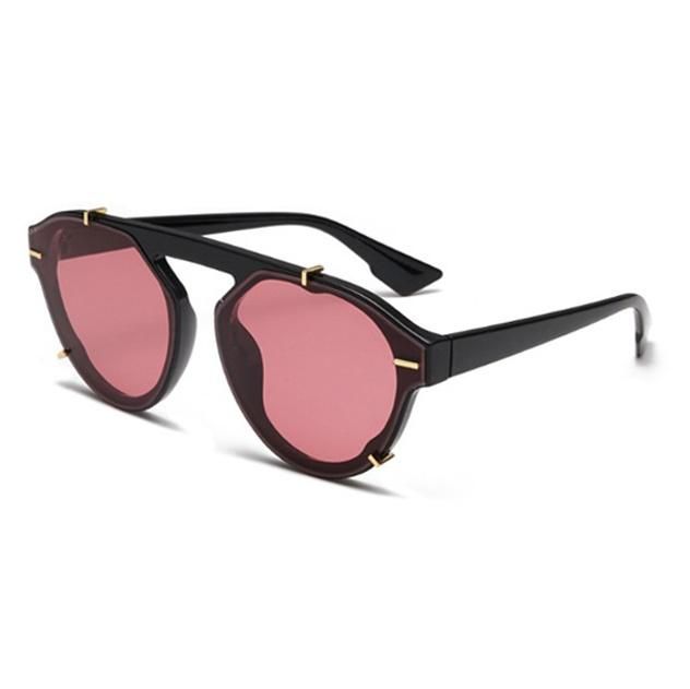 New Trendy UV400 Oversized Square Women Men Metal Dots Street Fashion Sunglasses Ready to Ship