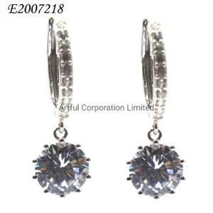 High Quality Factory Earring Silver Jewelry with Cubic Zircon