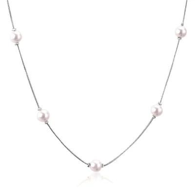 Temperament Is Versatile and Scattered Pearl Pendant Necklace Jewelry