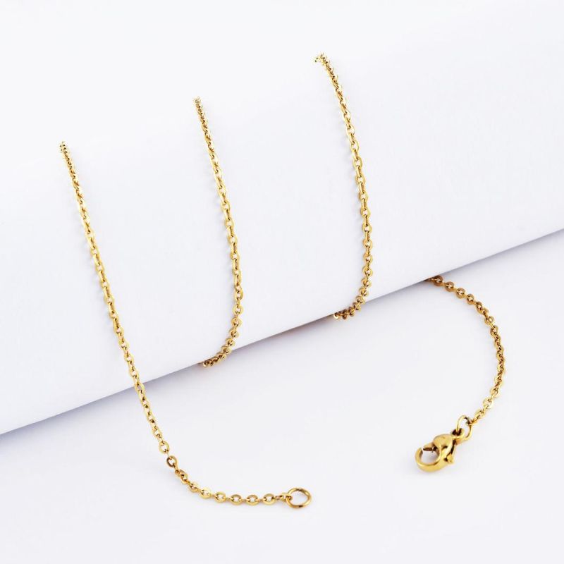 Fashionable Gift Decoration Stainless Steel Jewelry Making Accessories Shiny Cable Chain Necklace