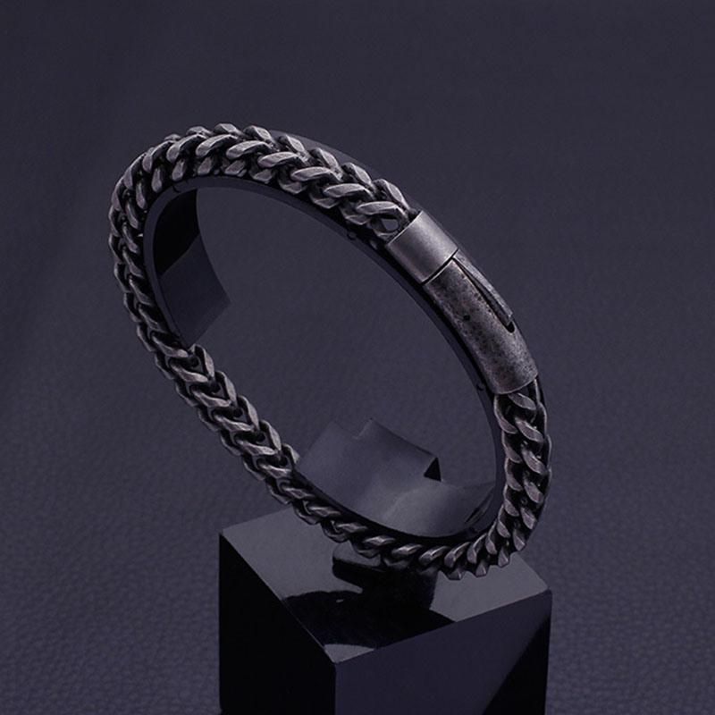 Hip Hop Stainless Steel Simple Old Bracelet