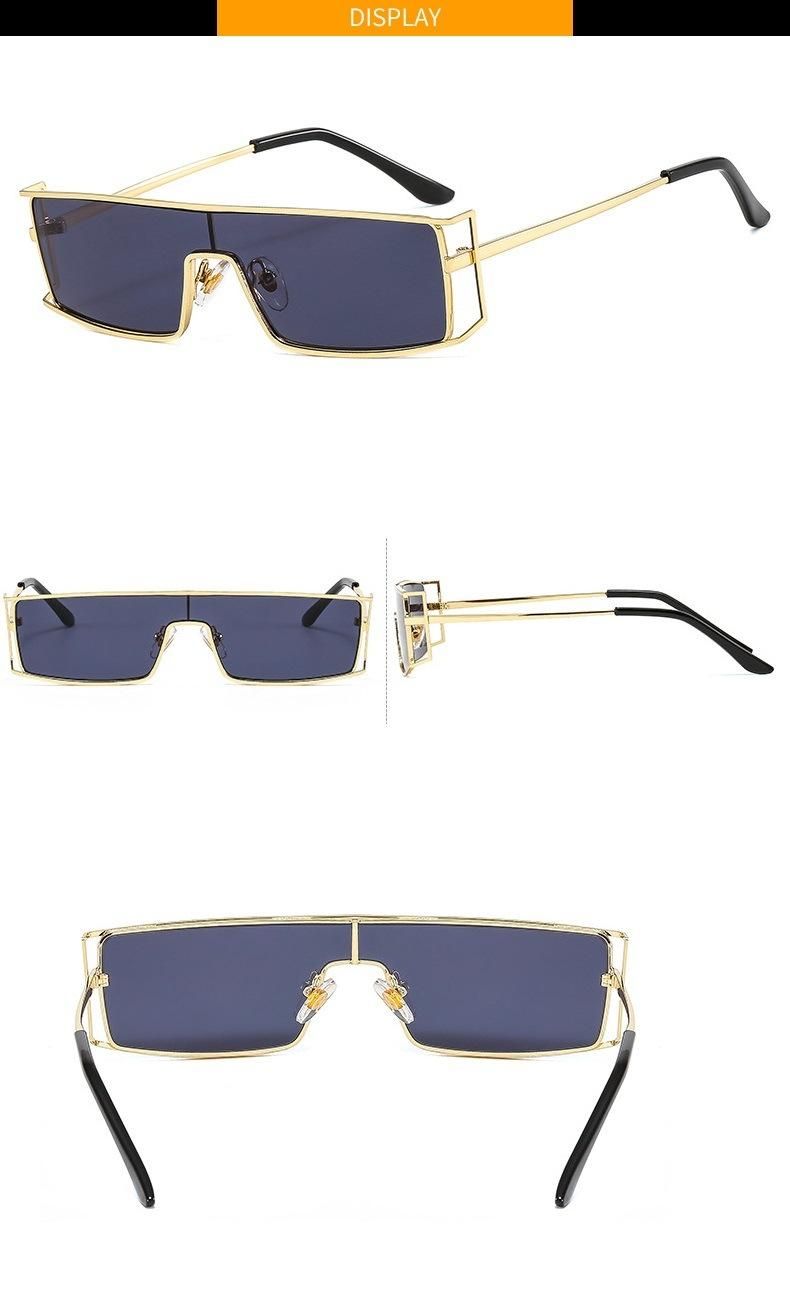 2022 Metal Frame One Piece Sunglasses Punk Sunglasses