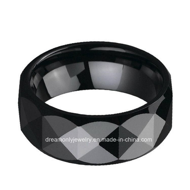 Faceted Ceramic Ring OEM/ODM Ring Jewelry