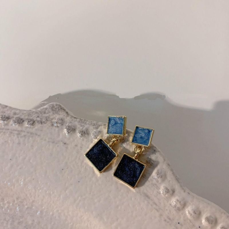 Summer Jewelry Klein Blue Mix Style Heart Bowknot Stud Earrings
