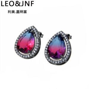 Wholesale 2019 Women Fashion Jewelry Accessories Fashion Colorful Crystal Hoop Earrings