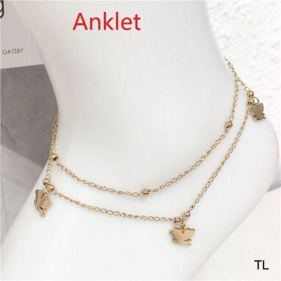 Manufacturers Wholesale Fashion Jewelry Anklets, Stainless Steel Jewelry Gold Ankle Chain