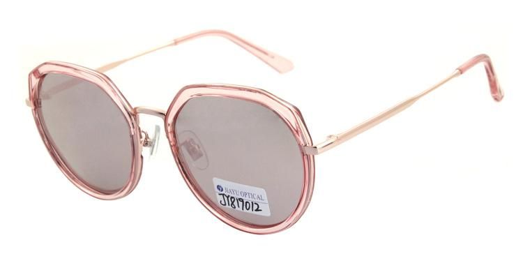 Wholesale New Trendy Custom Logo Round Fashionable Metal Womens Sunglasses