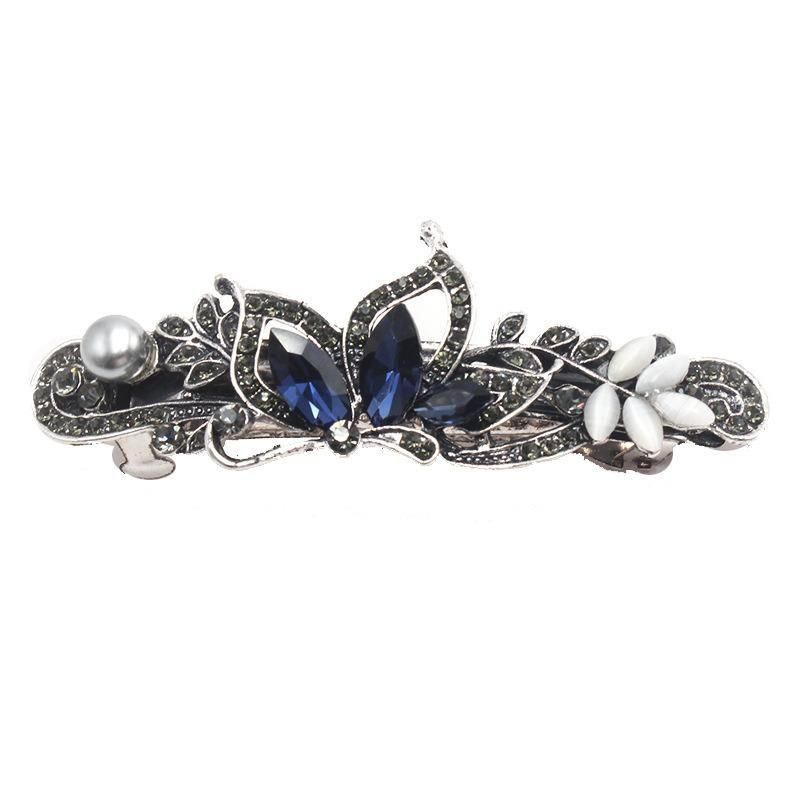 Hair Barrette Classical Hair Accessories Retro Top Clip Hairpin Medium Korean Headdress Spring Clip Clips Horizontal Clip Word Clip