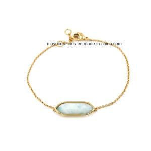 Simple Dainty Cute Chakra Thin Chain Gemstone Charm Wrist Bracelet