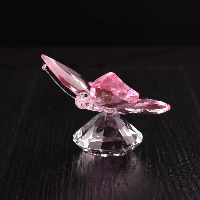 Wholesale Wedding Favor Crystal Butterfly Figurine for Decoration (KS28020)