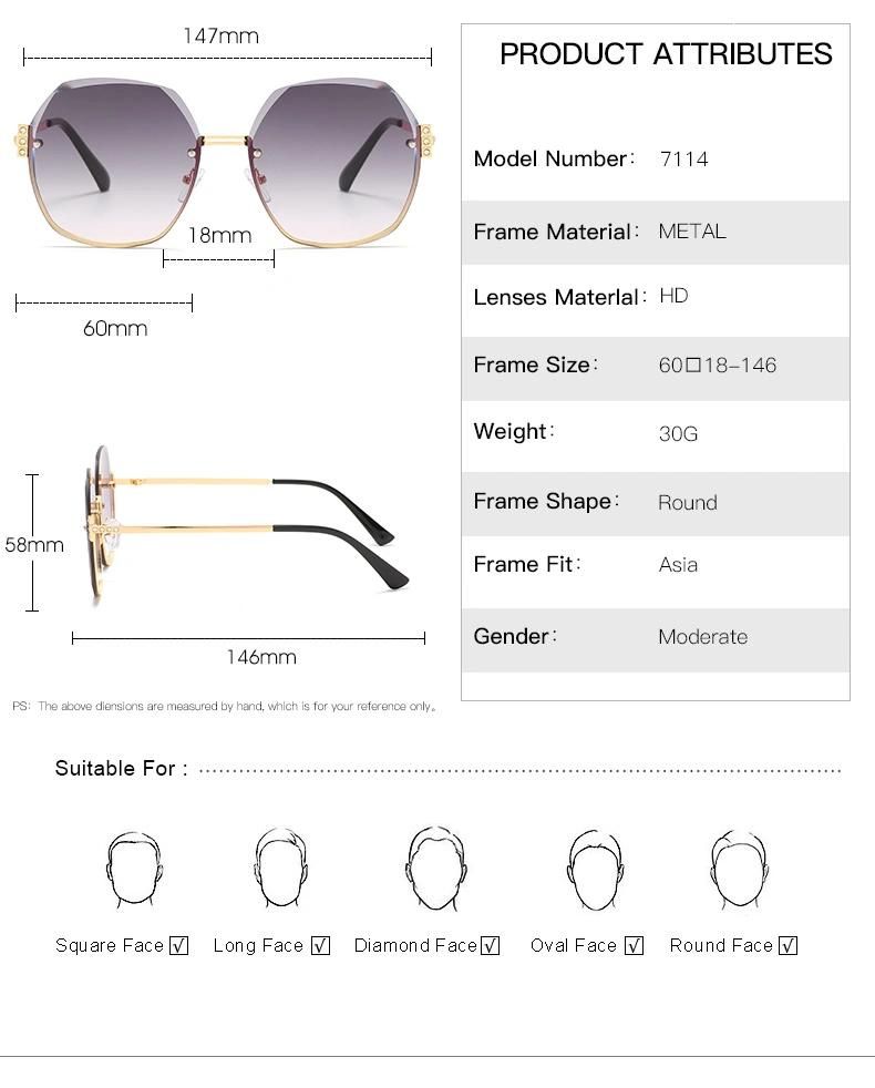 2021 Trendy Rectangle Shape Frame Fashion Sunglasses