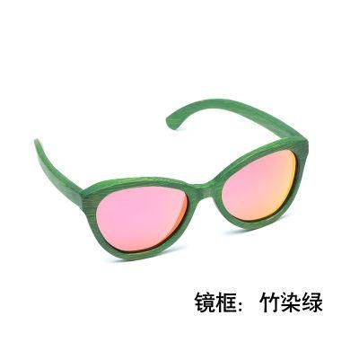 Trending Products Vintage Green Bamboo Wooden Sunglasses