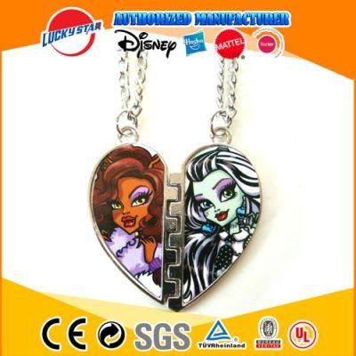 Heart Piece Alloy Necklace Fashion Jewelry for Kids