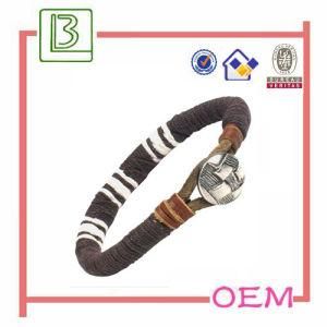 Button Shape Colorful One Strand Leather Bracelet