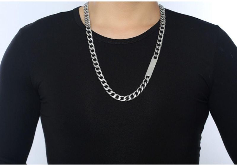 New Sweater Necklace Wholesale 8mm Stainless Steel Silicone Cross Necklace Gold Necklace