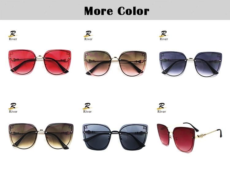 Hot Oversize Cat Eye Stock Women Sunglasses