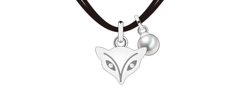 Long Selling Classical Silver Fox Fashion Jewelry