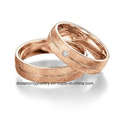 European Style Latest CZ Wedding Ring Sets Top Quality Imitation Copper Jewelry for Window Display