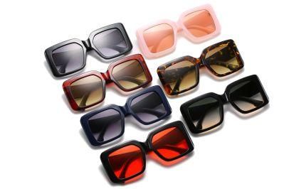 2020 Ready Made Hot Selling Square Shiny Women Fashion Sunglasses