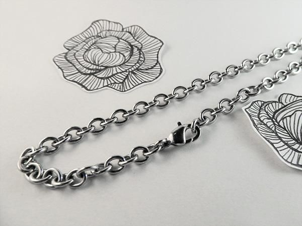 Machine Made Stainless Steel Necklace