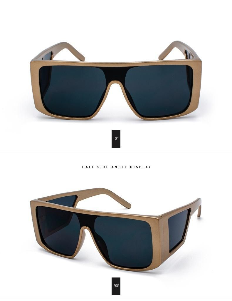2020 Women Big Frame Sunglasses One Piece Lens Glasses