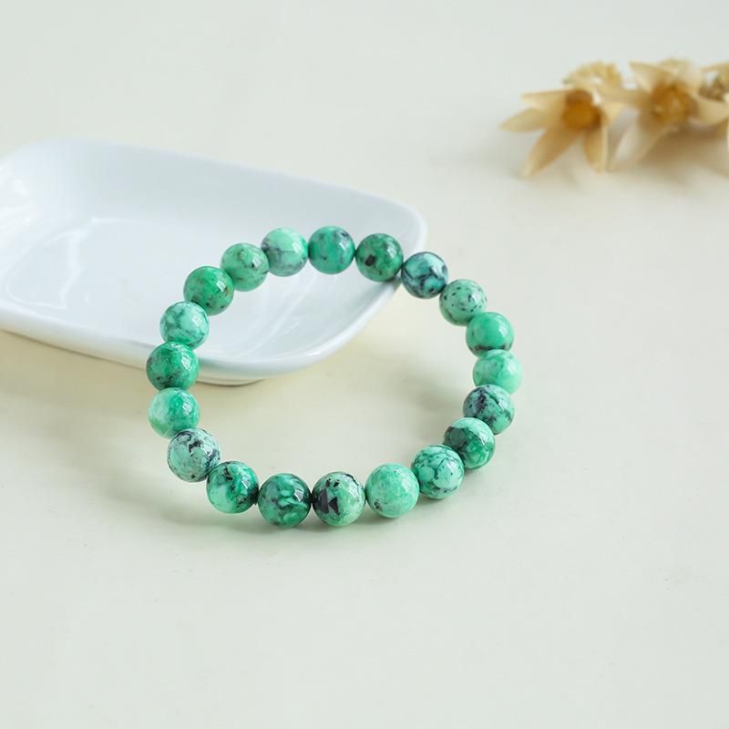 Fashion Jewelry Natural Crystal Phosphorite Bracelets Round Beads Bracelets