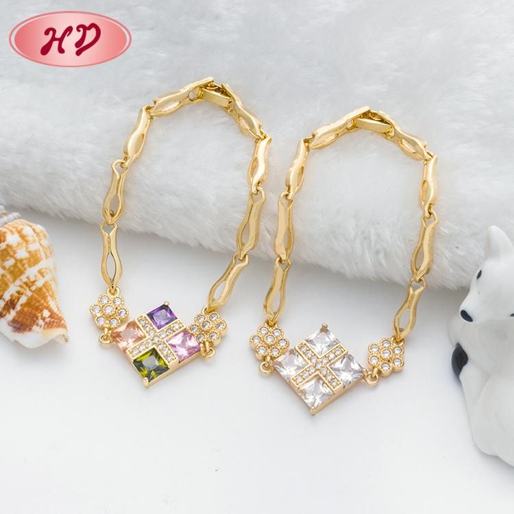 Fashion Jewelry Designs 18K Gold Custom Bracelet Bangle for Girls