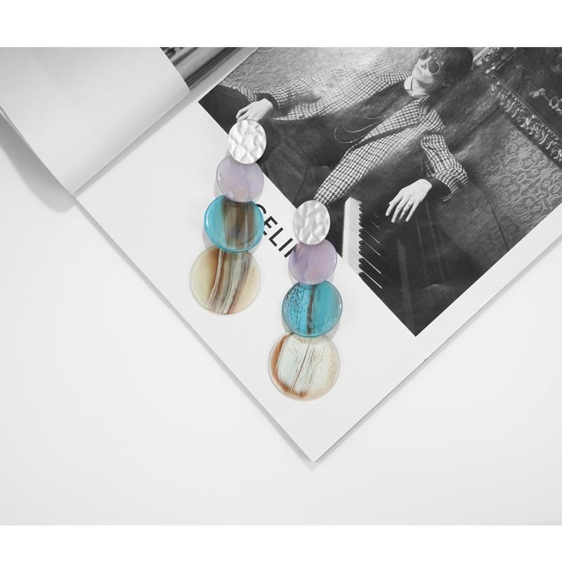 New Fashion Jewelry Colorful Acrylic Bohemian Earrings and Necklaces Set
