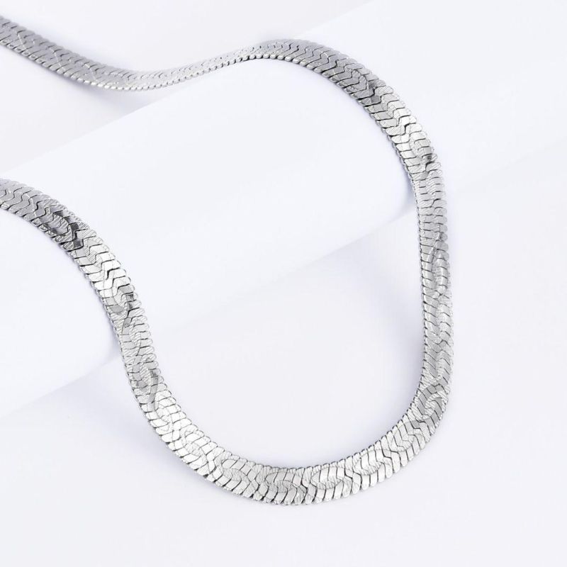 Wholesale Popular Gold Plated Alloy Fashion Jewelry Ultra New Embossed Flat Thin Herringbone Chains Necklace for Bracelet Bag Costume Decoration
