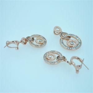Fashion Jewelry Set Earrings Pendant Rose Gold Plated Jewellery Sets