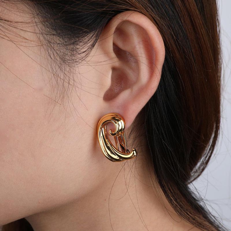Simple Earrings for Women Gold Color Geometry Hoops Earings Fashion Jewelry 2021 Gifts Kolczyki