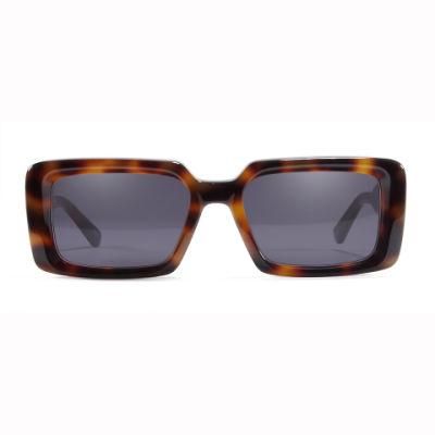2022 Pre-Sale Famous Design Rectangular Shade Acetate Cr39 Sunglasses Fast Delivery Top Quality Fashion Designer Sun Glasses