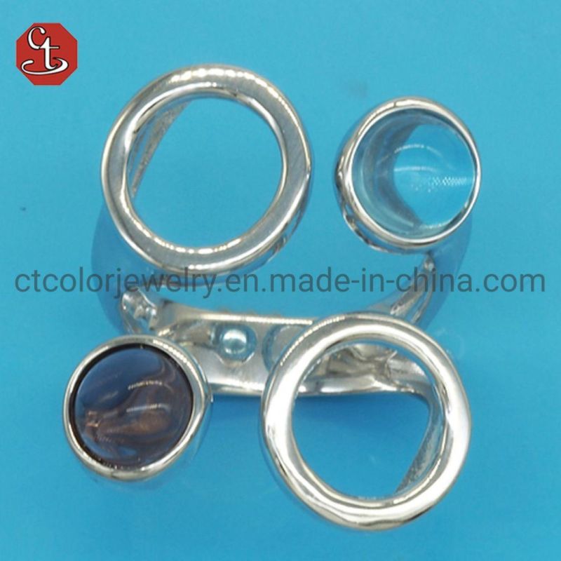 Colorful Stones Irregular Fashion Custom Ring Jewelry