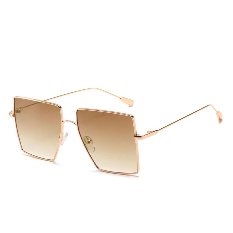 2020 Ready Made Metal Square Ocean Lens Fashion Sunglasses