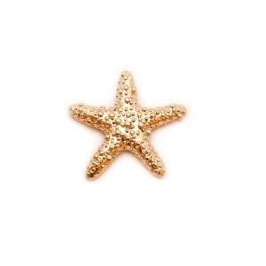 Fashion Jewelry Accessoires Gold Starfish Women Bin Brooch