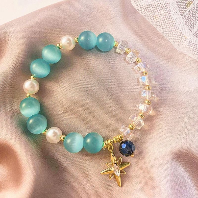 Women Jewelry Natural Stone Beads Crystal Bracelet