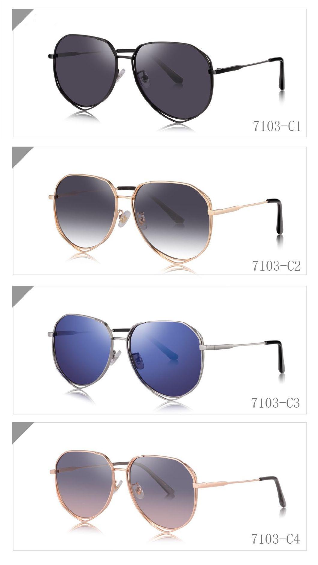 Classic Men Style Metal Sunglasses UV400 Blocking with Ready Goods