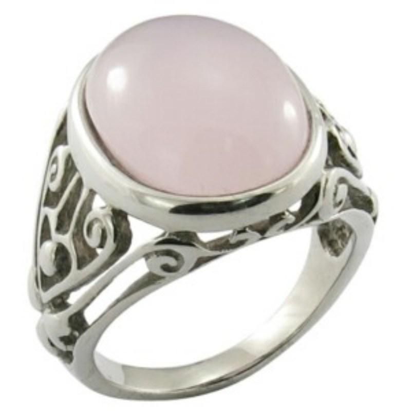Natural Gemstone Rings Stainless Steel Jewelry Ring