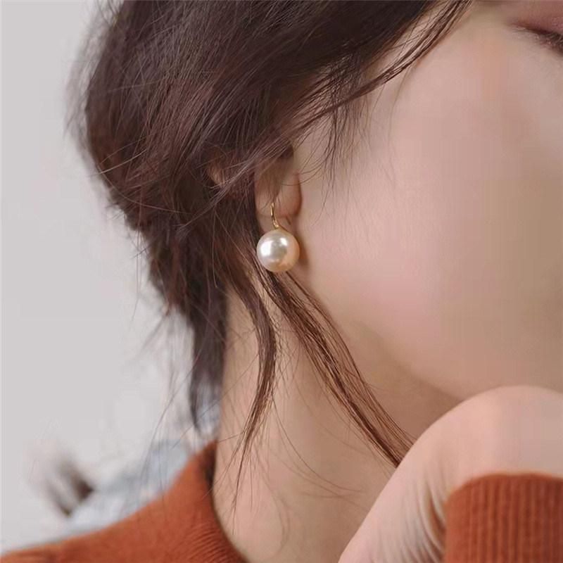 Ins Best Sell Luxury Good Design High Heeled Shoes Shape 925 Sterling Silver Hook Earring with Freshwater Pearls Hook Fashion Bijoux Jewelry