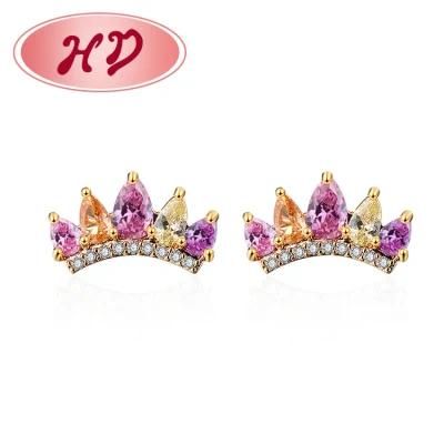 2020 Guangzhou Factory Rose Gold Plated Stud Earring Samples