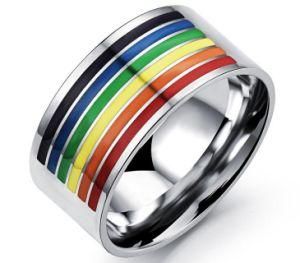 Perfect Gay Pride Wedding Rings for Women and Men Jewelry Stainless Steel Engagement Rings 10mm