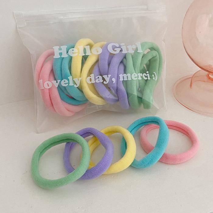 Elastic Hair Band Lovely Solid Rubber Bands Female Hair Accessories