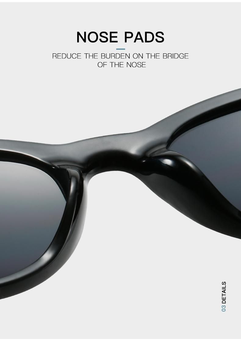 2022 Sunglasses New Fashion Trend Sunglasses Female European and American Ins Wind Dark Brown Sunglasses Male Simple Style Glasses