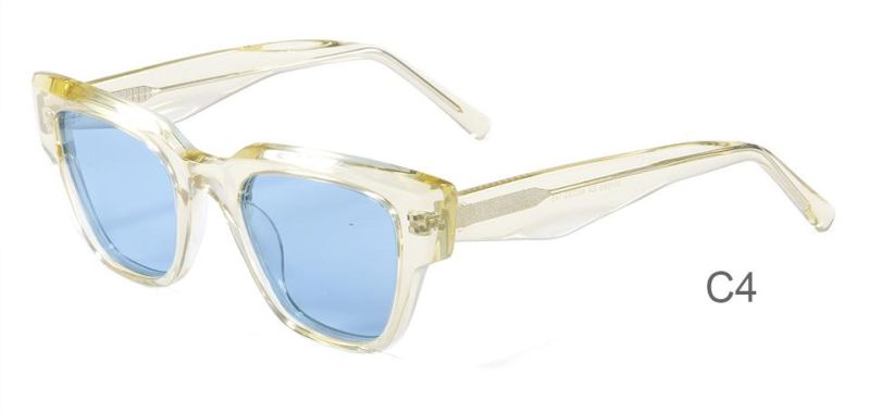 2022 Fashion Chamfered Acetate Sunglasses High Quality Designer Wholesale Polarized UV400 Sunglasses
