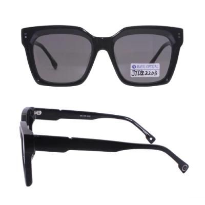 2022 Modern Design Trendy Polarized Fashion Square Frame Acetate Sunglasses