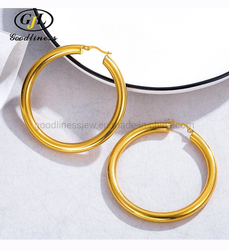 Wholesale 14K Gold Fashion Jewelry Hoop Earrings for Women