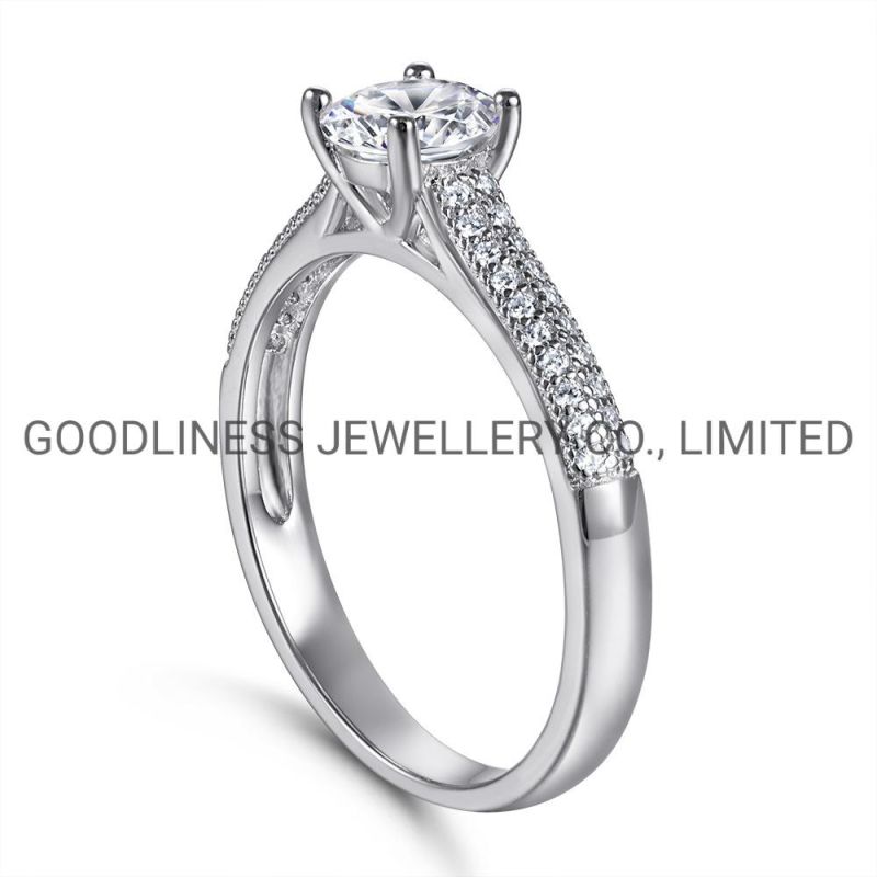 925 Sterling Silver Promise Women CZ Engagement Couple Diamond Rings