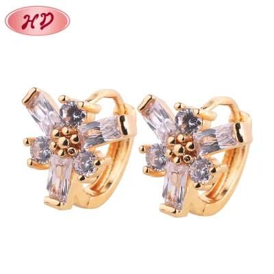 2020 Beautiful Gold Plated Crystal Jewelry Hook Earrings for Women