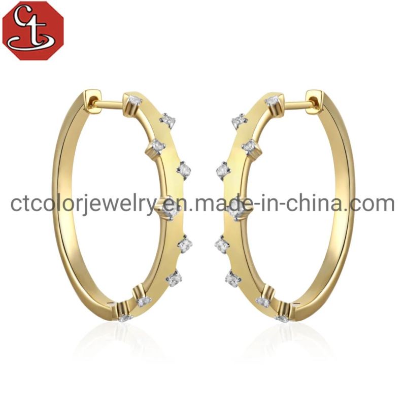 ODM OEM 925 Sterling Silver Jewelry Wholesale Heart Hoop Earrings
